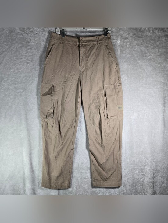 ALO Yoga Other - Alo Cargo Ripstop Trouser Pants Mens Size 30 Regular Khaki 30” Inseam Zip Pocket